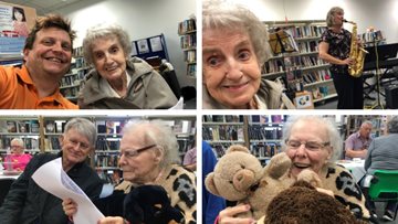 Poulton-le-Fylde care home Residents support local library with new memory café